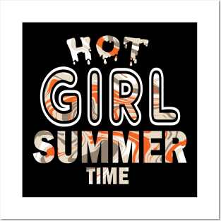 Hot Girl Summer Time Funny Summer Vacation Shirts For Girl Posters and Art